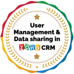 User management and data sharing in ZOHO CRM