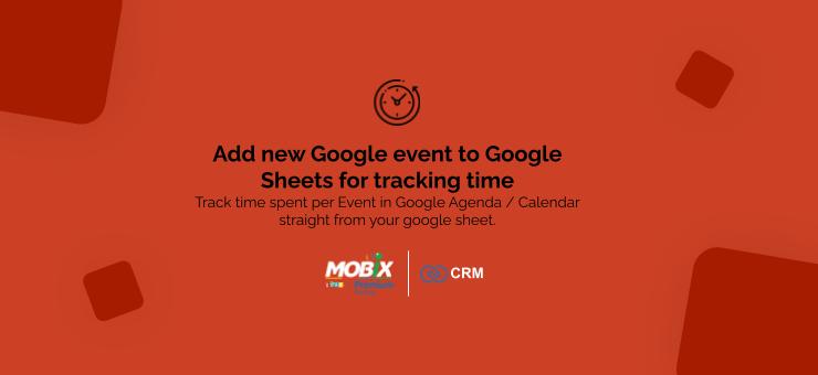 Add new Google event to Google Sheets for tracking time